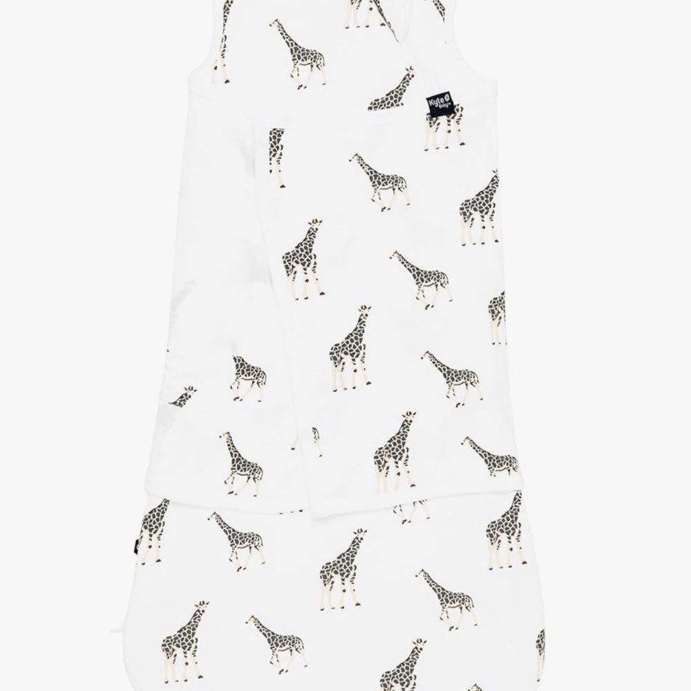Kyte BABY White Giraffe Print Sleep Sack